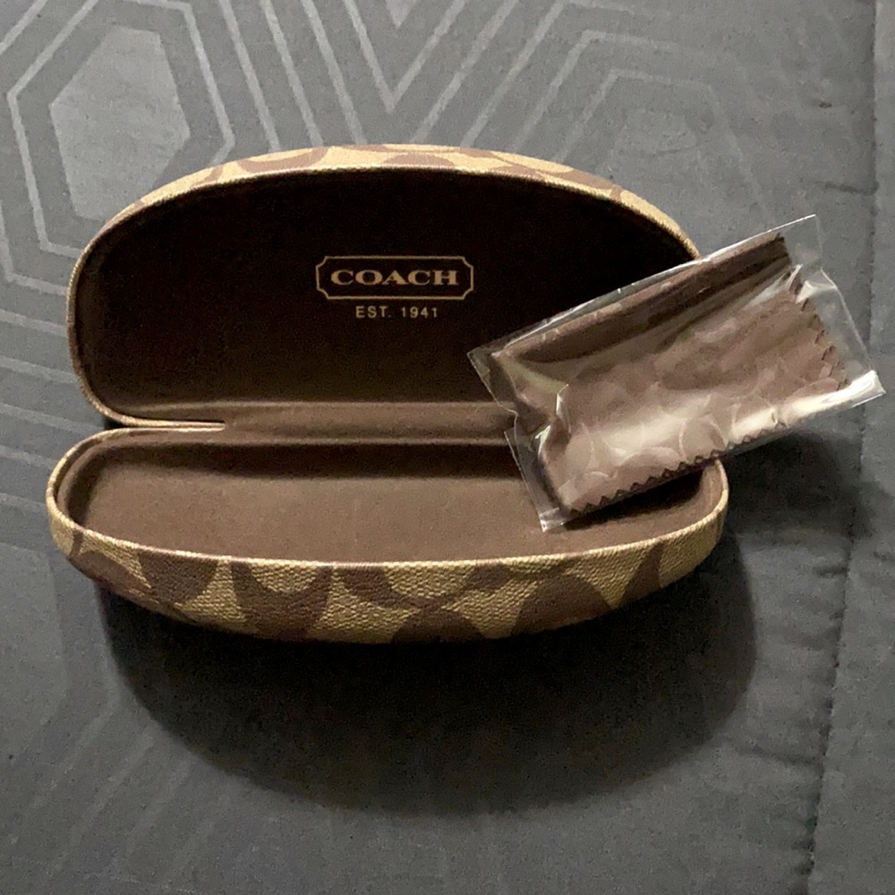 Excellent Condition Coach Glasses Case with Cloth